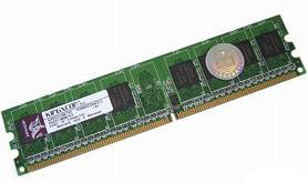 Kingston ValueRAM 1Gb DDR2 PC2-6400 800MHz 240-Pin DIMM Non-ECC Unbuffered Memory Module